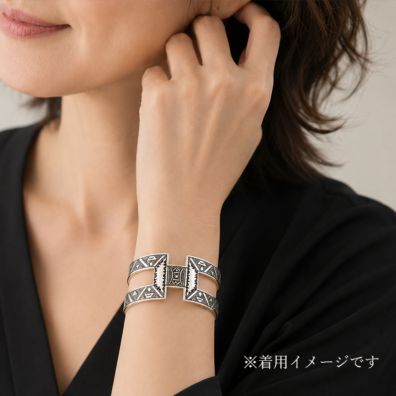 トゥアレグシルバー バングル レディース 一点物 現物販売 シルバー950