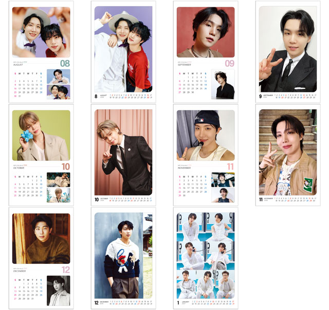BTS バンタン 2026年 (令和8年) フォト 壁掛けカレンダー グッズ