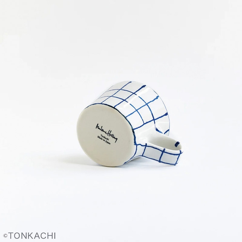 Marianne Hallberg マリアンヌハルバーグ チェックのカップ