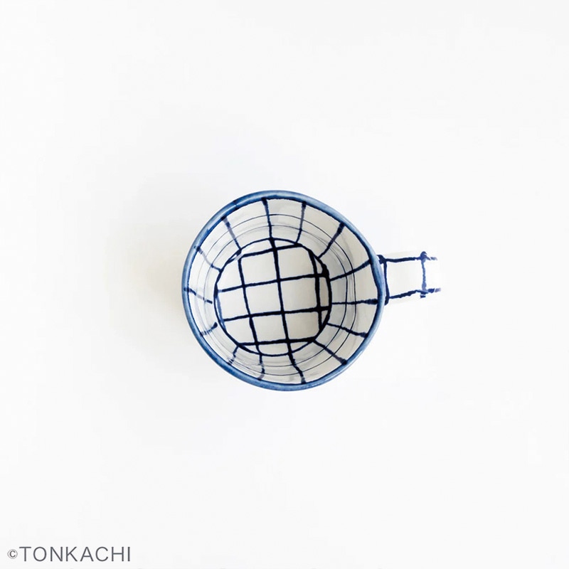 Marianne Hallberg マリアンヌハルバーグ チェックのカップ