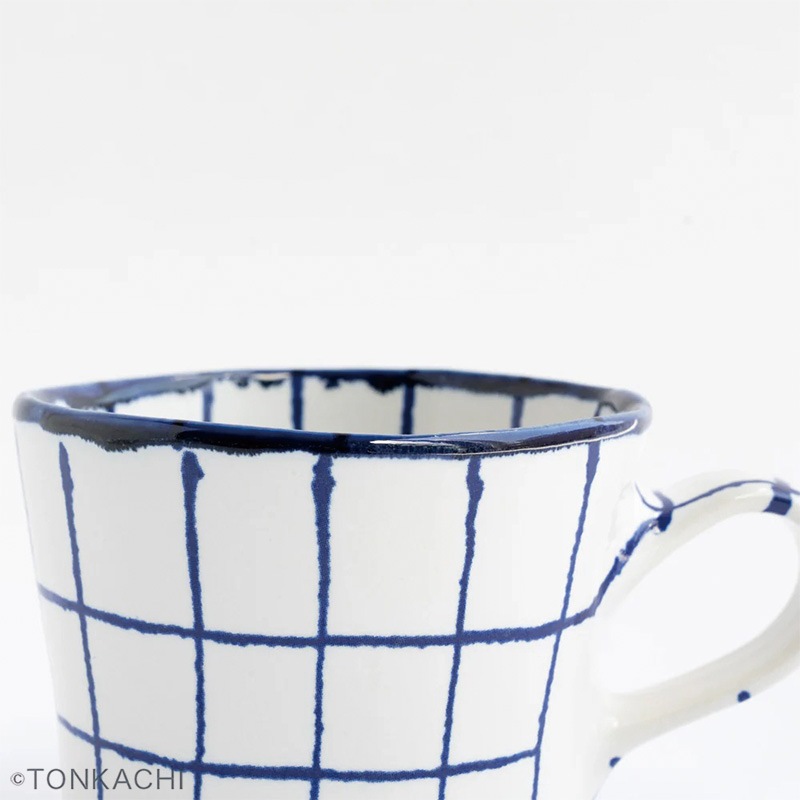 Marianne Hallberg マリアンヌハルバーグ チェックのカップ