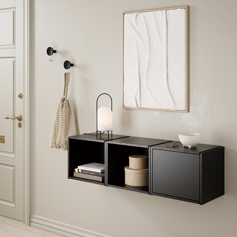 WOUD ウッド アラウンドウォールハンガー L ウォルナット ブラックフック/ブラスフック