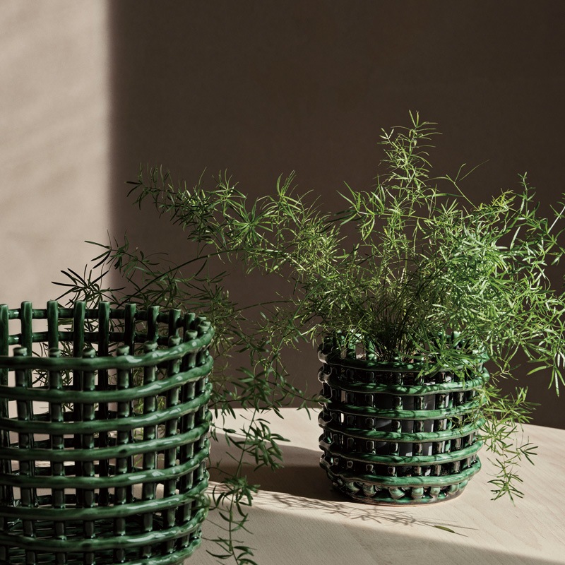 Ferm Living ファームリビング セラミックバスケット S