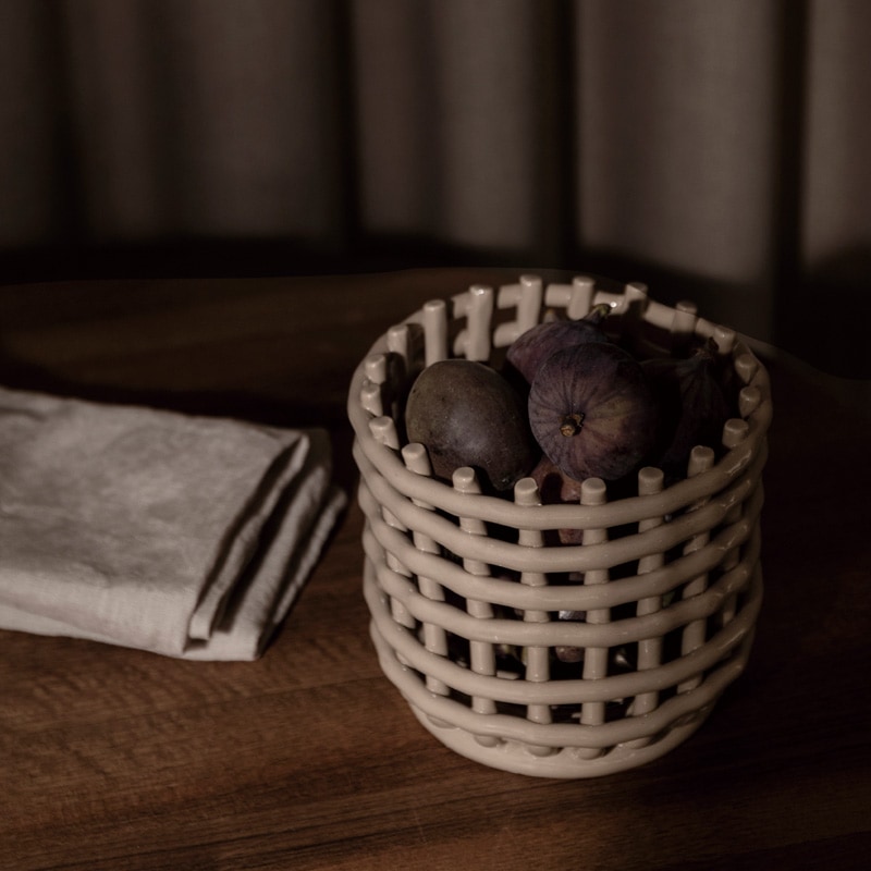 Ferm Living ファームリビング セラミックバスケット S