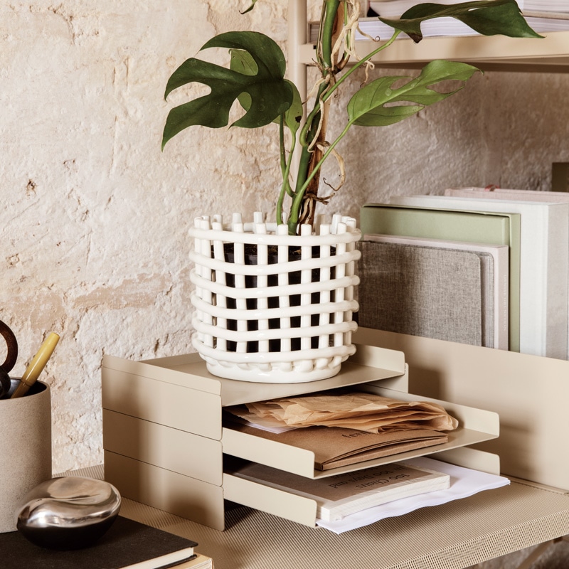 Ferm Living ファームリビング セラミックバスケット L