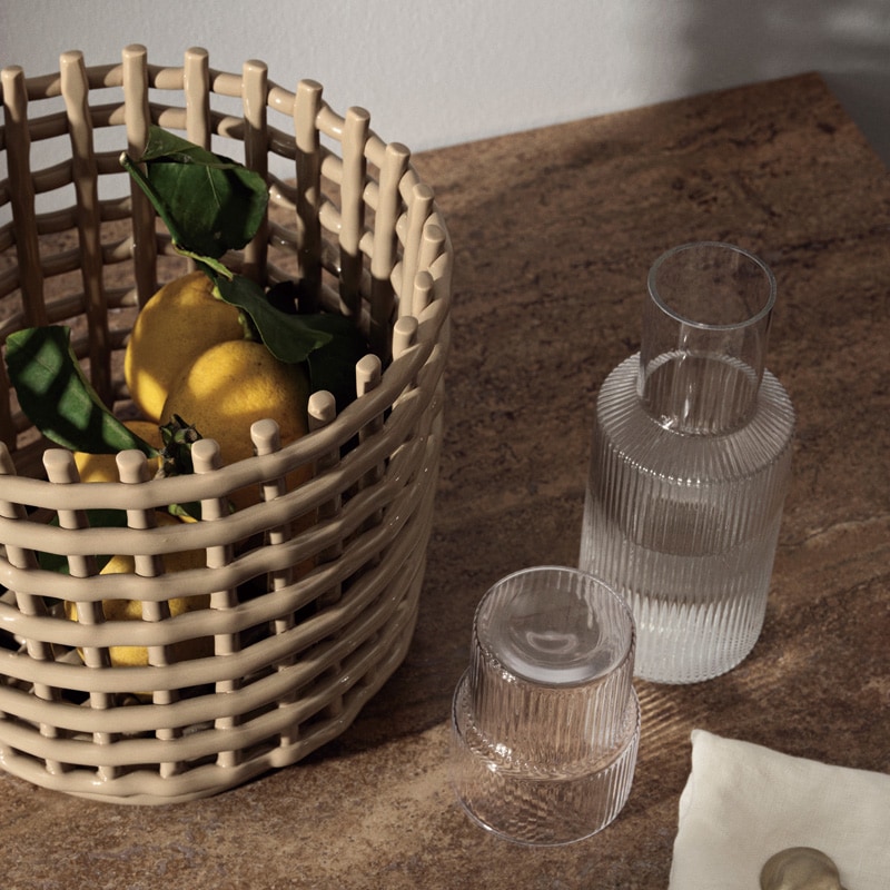 Ferm Living ファームリビング セラミックバスケット L