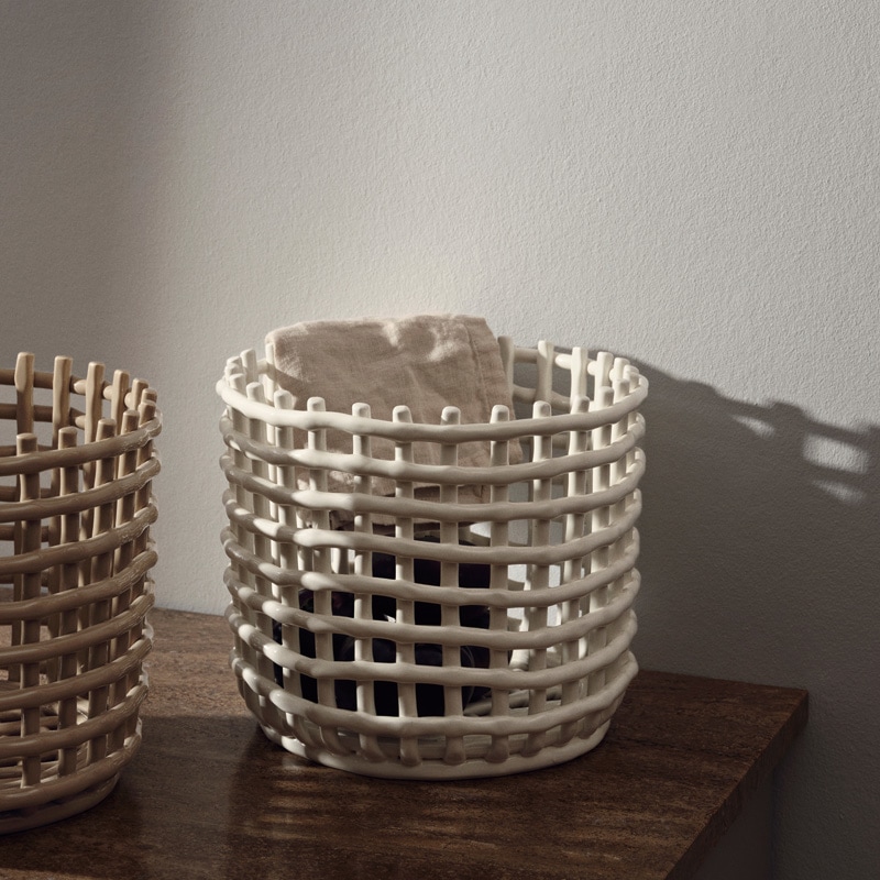 Ferm Living ファームリビング セラミックバスケット L