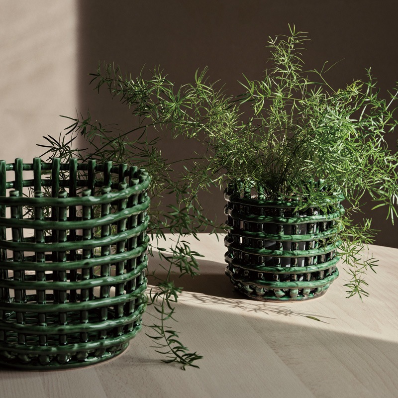 Ferm Living ファームリビング セラミックバスケット L