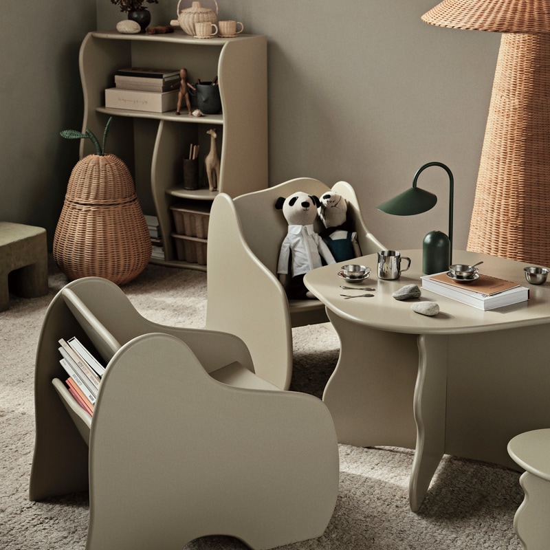 Ferm Living ペア ブレイデッドストレージ L