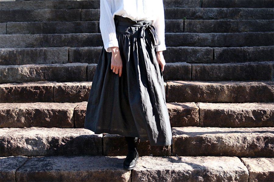 洗いをかけた フレンチリネン odw加工 40番手