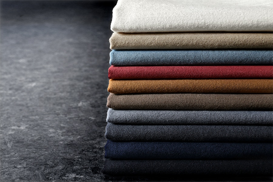 ワイド幅 コットンウールツイル ウォッシャブル