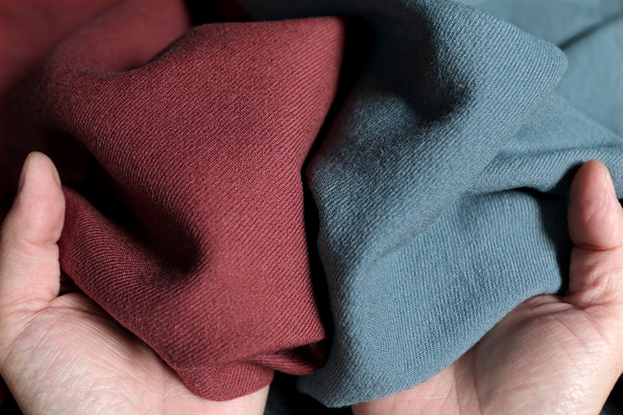 ワイド幅 コットンウールツイル ウォッシャブル