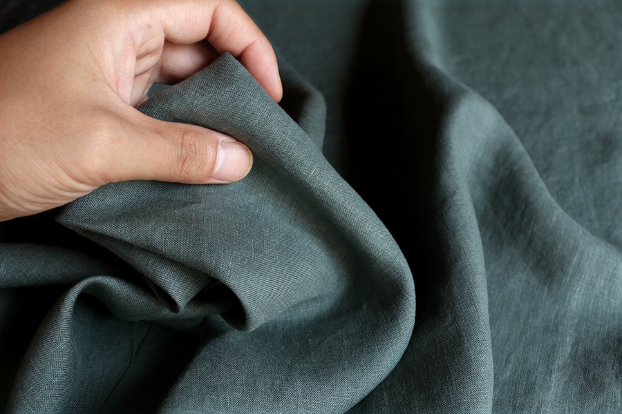 反物販売】洗いをかけた フレンチリネン odw加工 40番手 【麻 生地 無地】