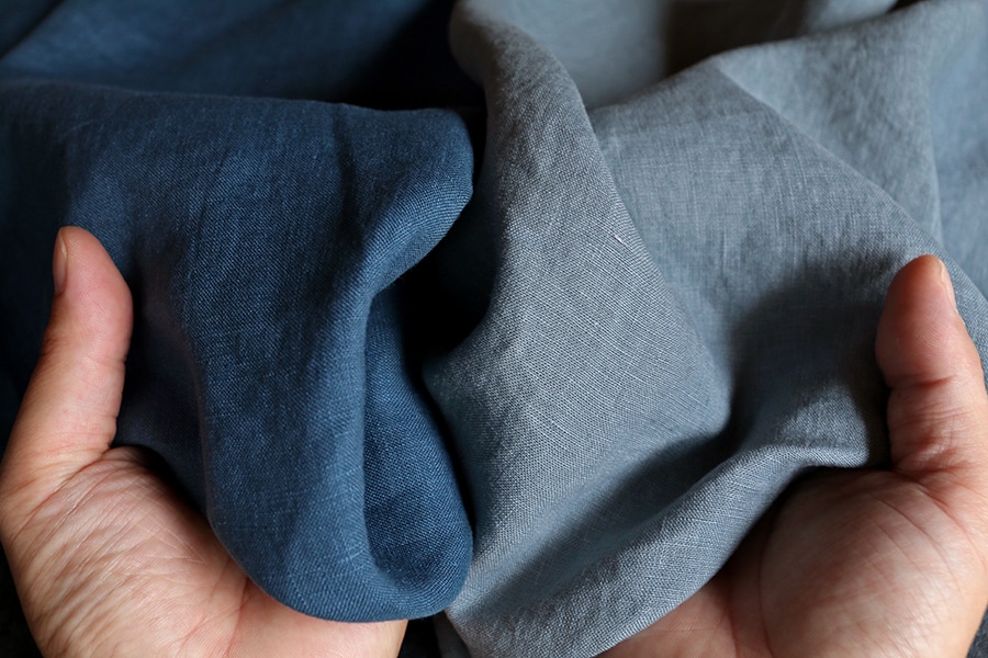 洗いをかけた フレンチリネン odw加工 40番手