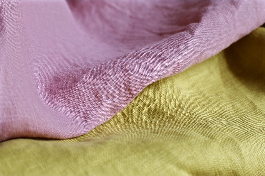 反物販売】洗いをかけた フレンチリネン odw加工 40番手 【麻 生地 無地】