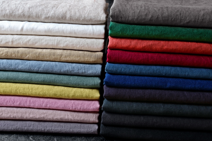 反物販売】洗いをかけた フレンチリネン odw加工 40番手 【麻 生地 無地】