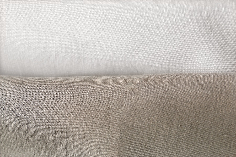 ★最終★2反★まとめて★リネン100％★自然乾燥仕上げ★きめ細やか★黒★グレーベージュ★YS-546840★新品★送料無料/半額(条件あり)★ フランス産リネン100％使用上質なリネンを染め上げた「MUSUBI LINEN