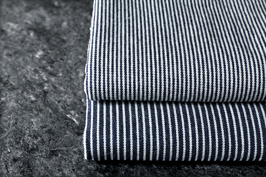 洗いをかけいた 10oz ヒッコリーデニム bw加工