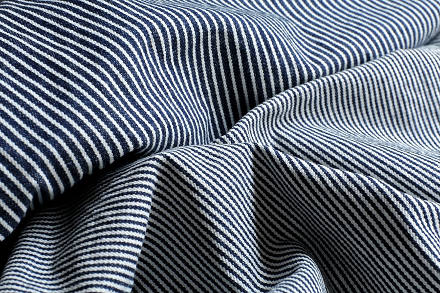 洗いをかけいた 10oz ヒッコリーデニム bw加工