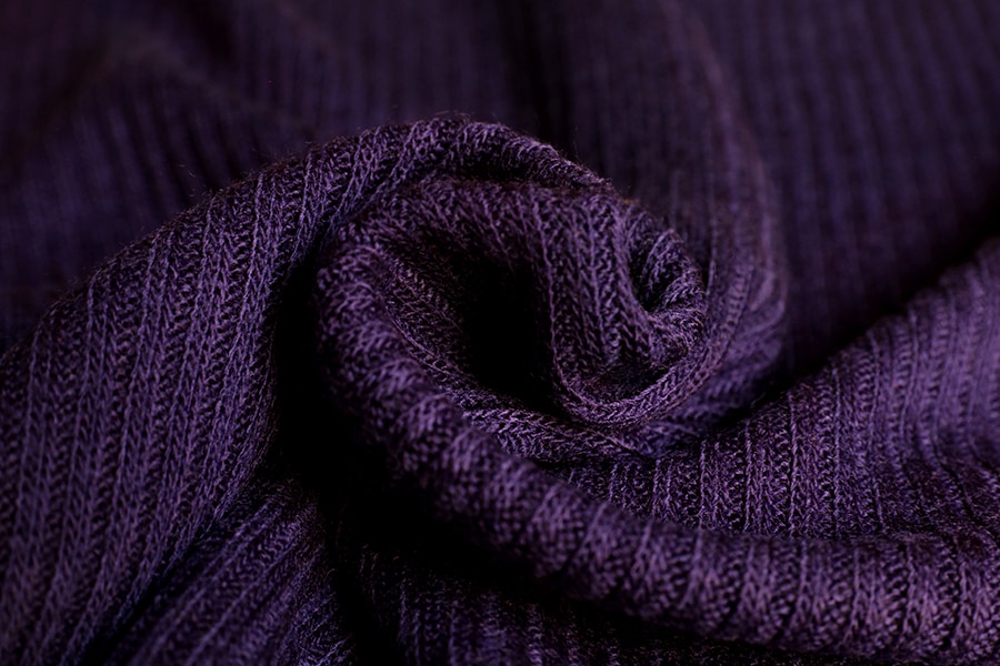 ワイド幅 ウール フレアリブニット 1/26番手【毛 無地 生地】