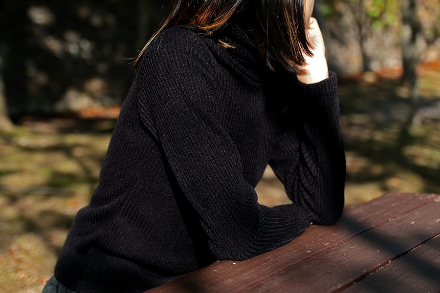 タートルネック プルオーバー