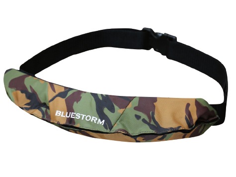 検定品 BSJ-9120 ブラック 大人用最軽量最小設計 ウエストベルトタイプ 国交省認定品 自動膨張式ライフジャケット 高階救命器具 桜マーク付 タイプG