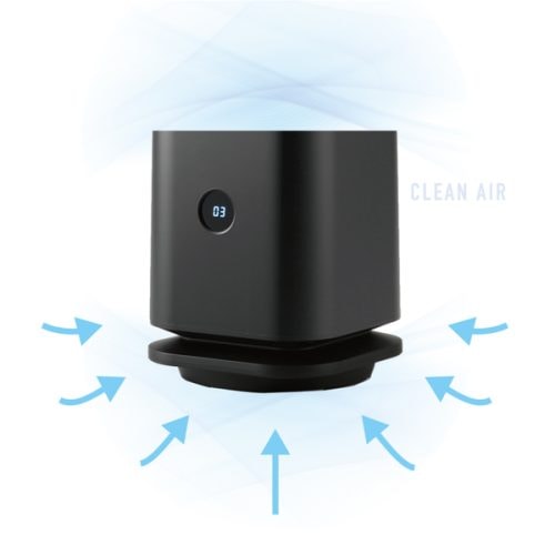 床付近の冷たい空気を吸い上げます