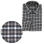 綿起毛チェックシャツ/ベージュ