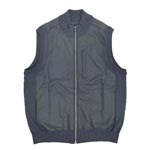 ハイブリッドジップアップベスト/グリーン