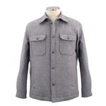 中わた入りブルゾン/ライトグレー