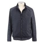 中わた入りカジュアルブルゾン/ネイビー