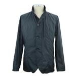 メモリー調素材ブルゾン/チャコールグレー