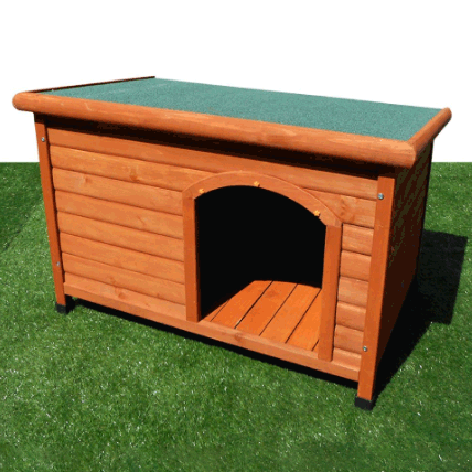 お掃除かんたん片屋根木製犬小屋