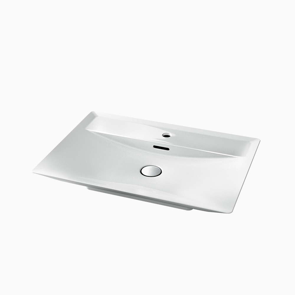 陶器洗面器 ベッセル|W700×D500×H124