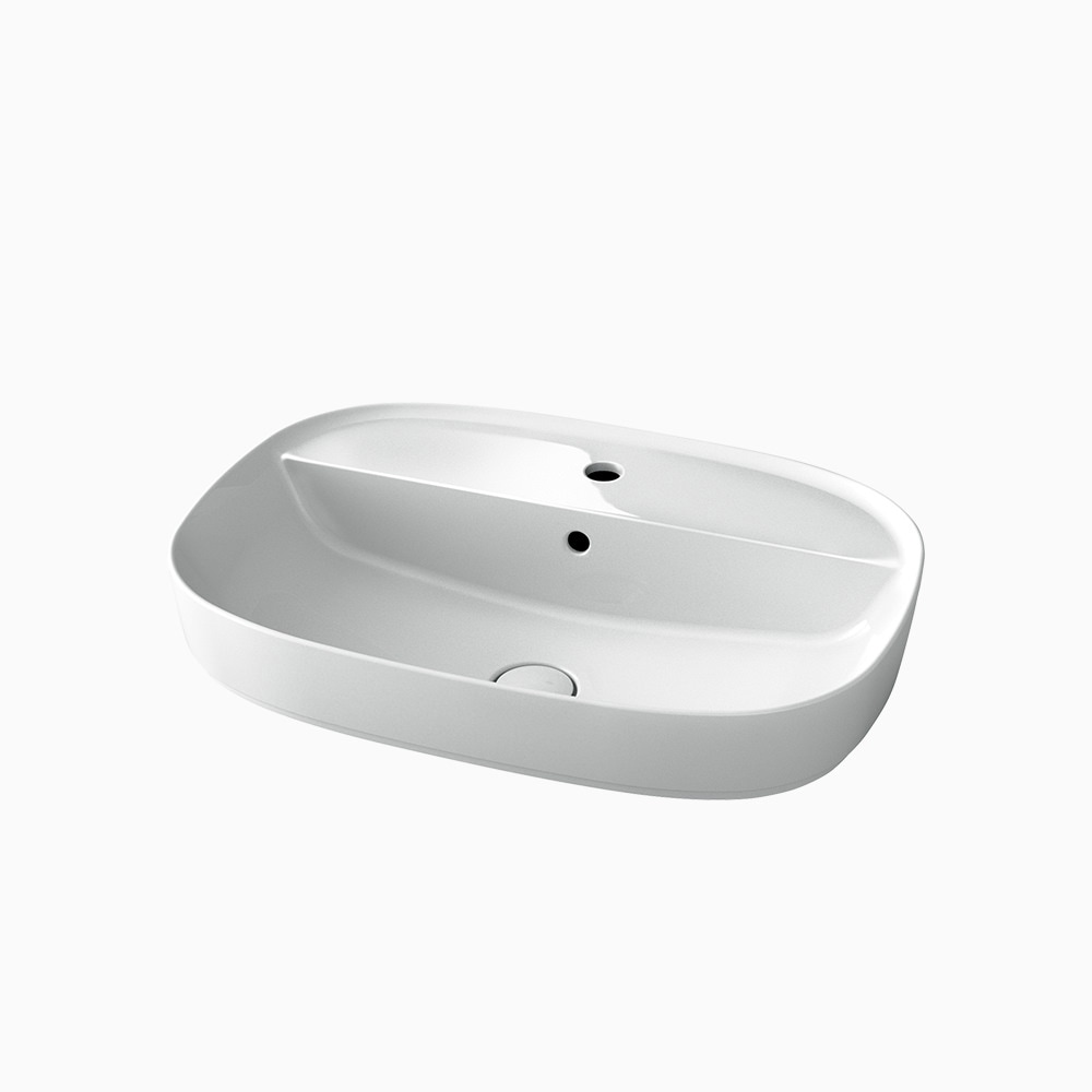 陶器洗面器 ベッセル|W650×D460×H191