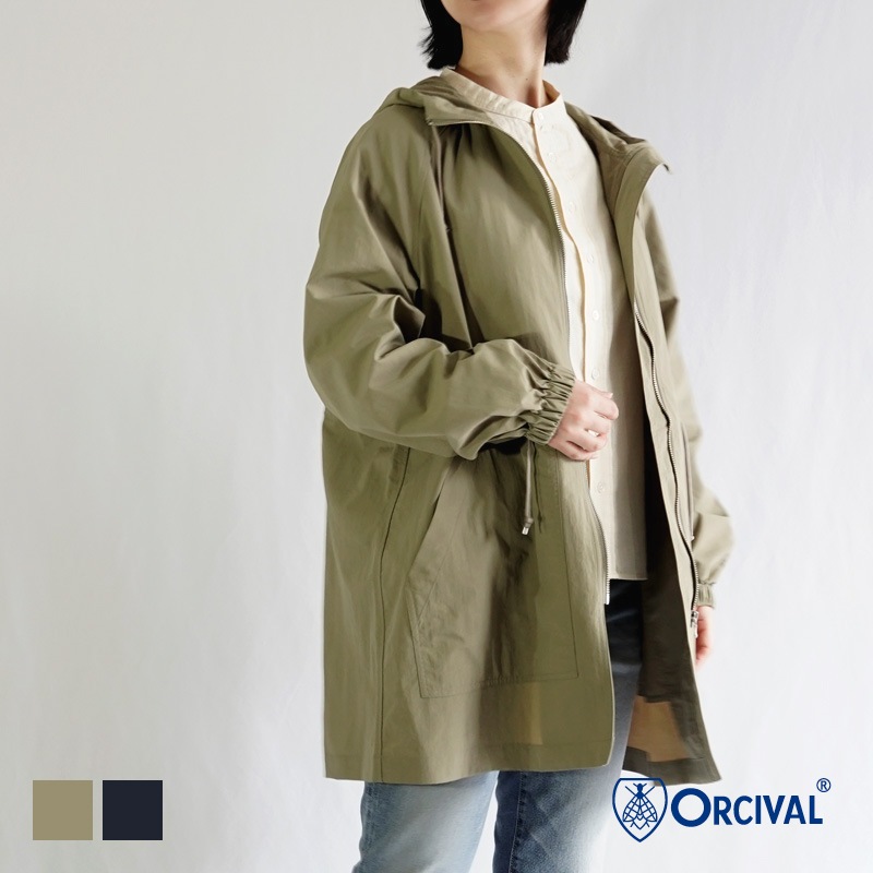 Orcival / LIGHT JACKET ナイロンフーデッドコート | 新作,2024春夏