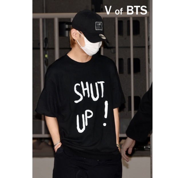 【予約/送料無料】BTS V 着用 T-SHIRTS 半袖TSHIRTS「Tarket」-k-funshop