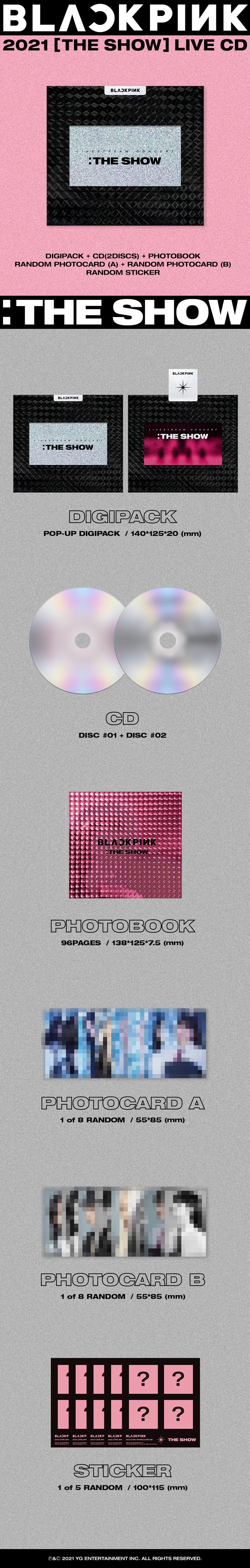 予約】BLACKPINK 2021 THE SHOW LIVE CD「YG」