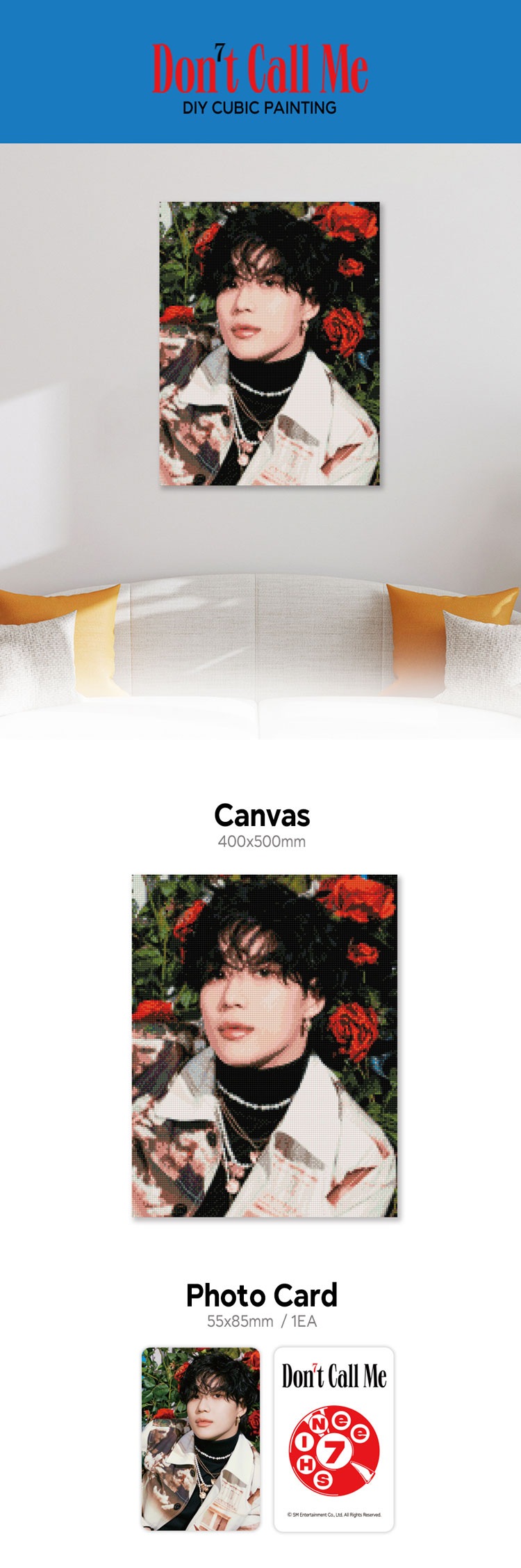 DIY CUBIC PAINTING　Dont Call Me　TAEMIN 予約】SHINee DIY CUBIC PAINTING_Don't Call Me「SMTOWN&STORE」