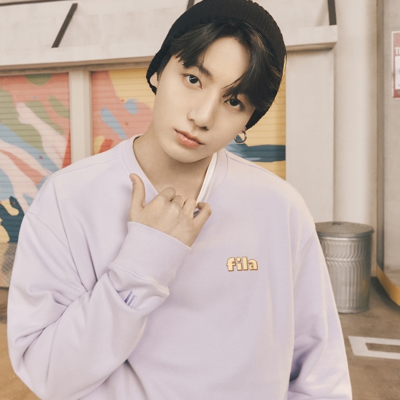 予約】BTS JUNGKOOK 着用 SWEATSHIRT 「BTS X FILA DYNAMITE COLLECTION」