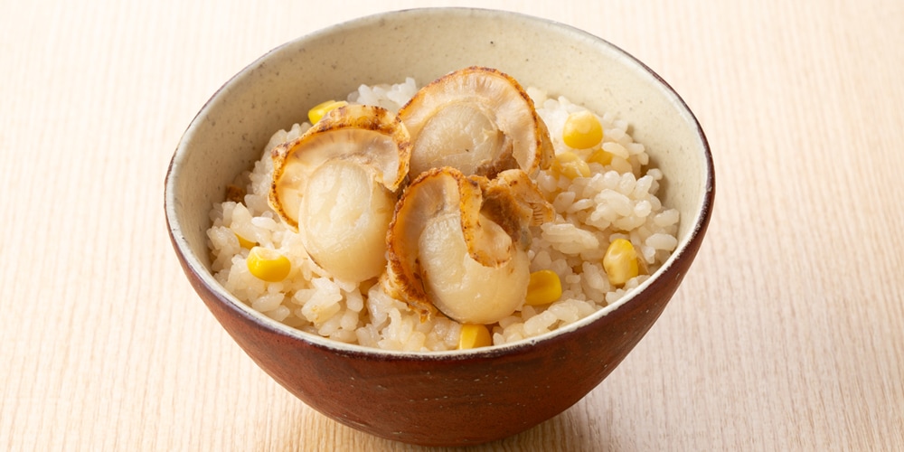 帆立バターご飯