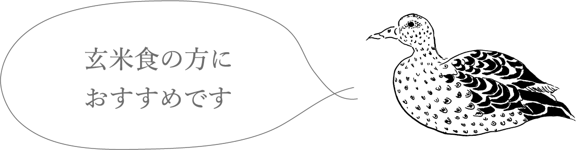 玄米食の方におすすめです