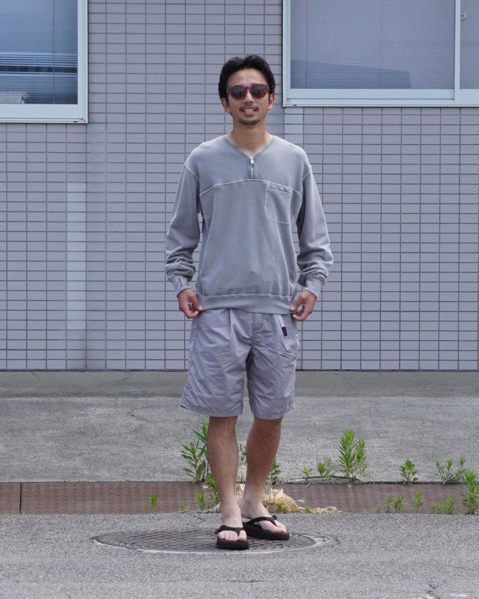 GRAY WALKER EASY SHORTS Main Styling