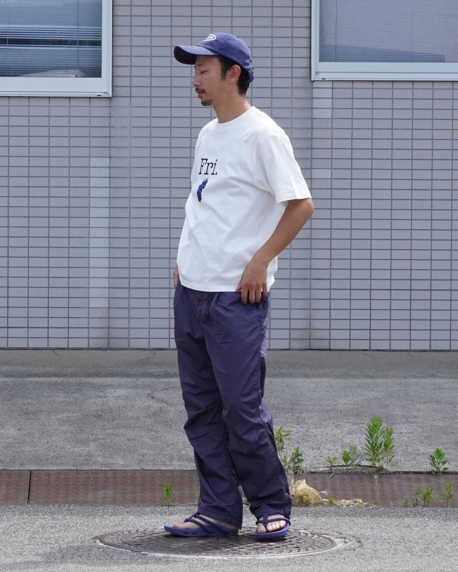 NAVY WALKER ST EASY PANTS Main Styling