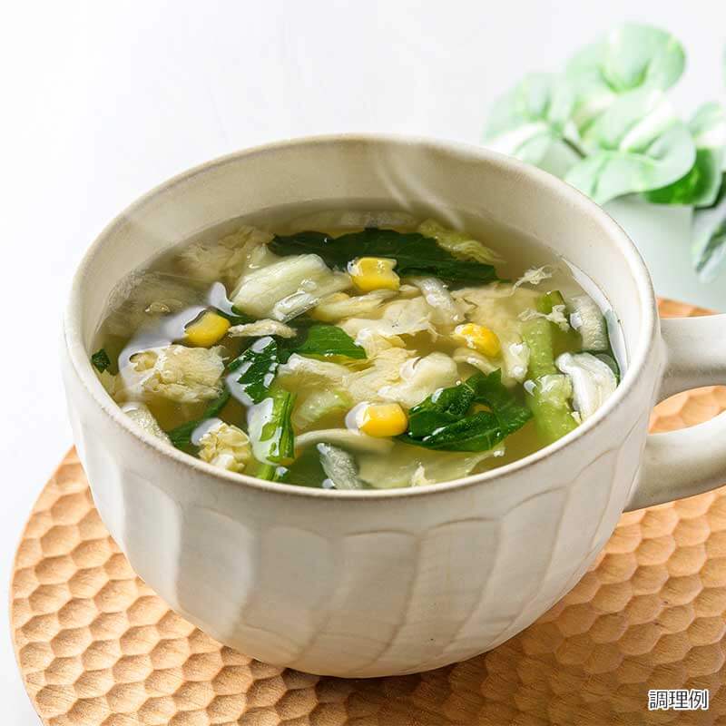 国産野菜とたまごのスープ