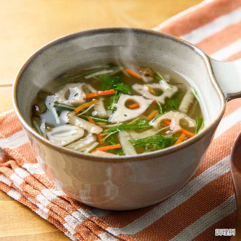 根野菜と国産しょうがのスープ