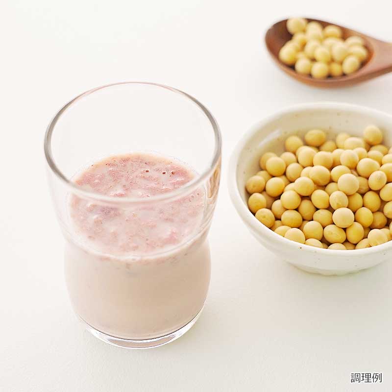 豆乳で混ぜてもおいしく