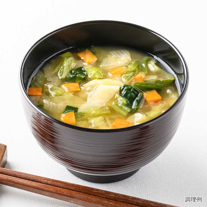わがやづく　たっぷり野菜のお味噌汁