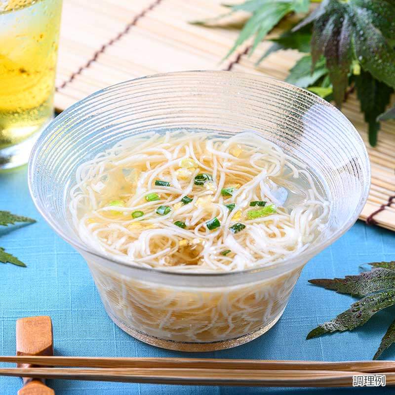 柚子香る水戻しそうめん