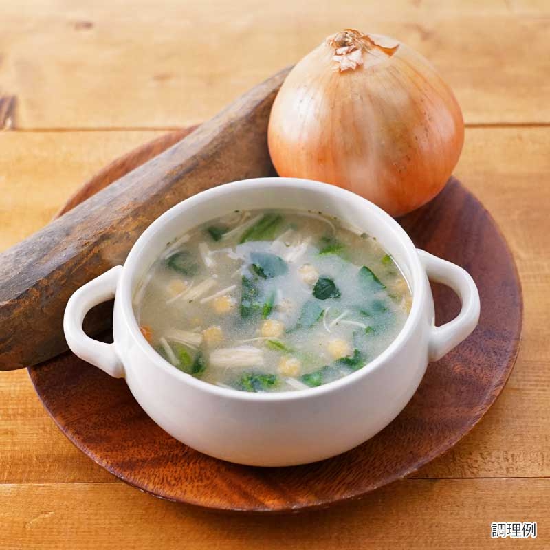 かつおだしと玉ねぎのうまみ